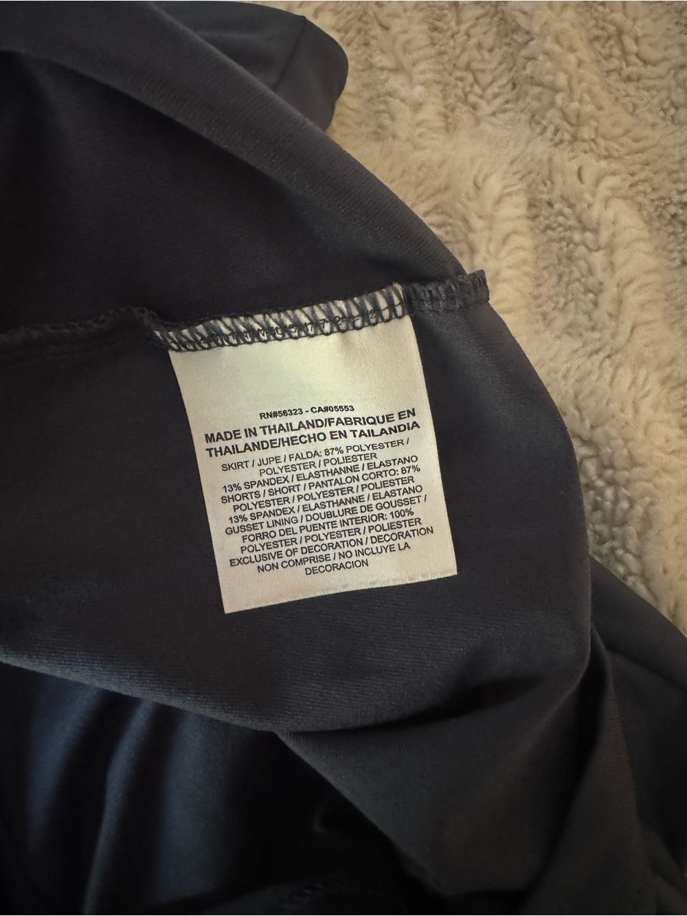 Nike Navy Performance Tennis Skirt with Built-In Shorts - Picture 4 of 4